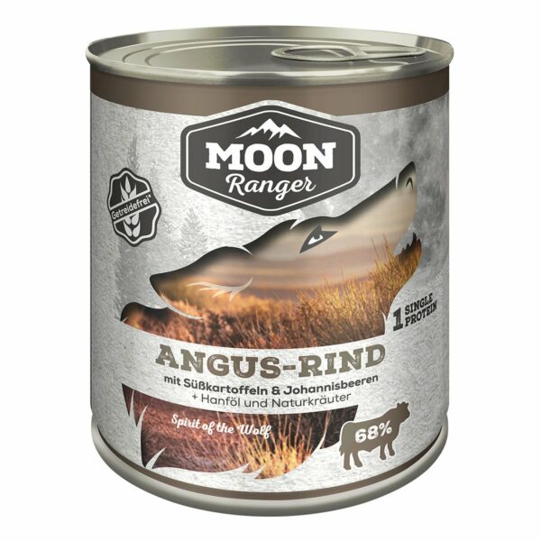 MOON Ranger Angus Rind mit Süßkartoffeln & Johannisbeeren 6x800g