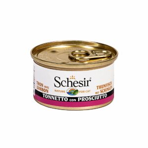 Schesir Katzenfutter in Gelee Thunfisch mit Schinken 24x85g