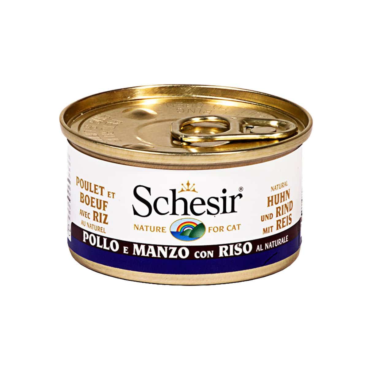 Schesir Natural Huhn & Rind mit Reis 24x85g