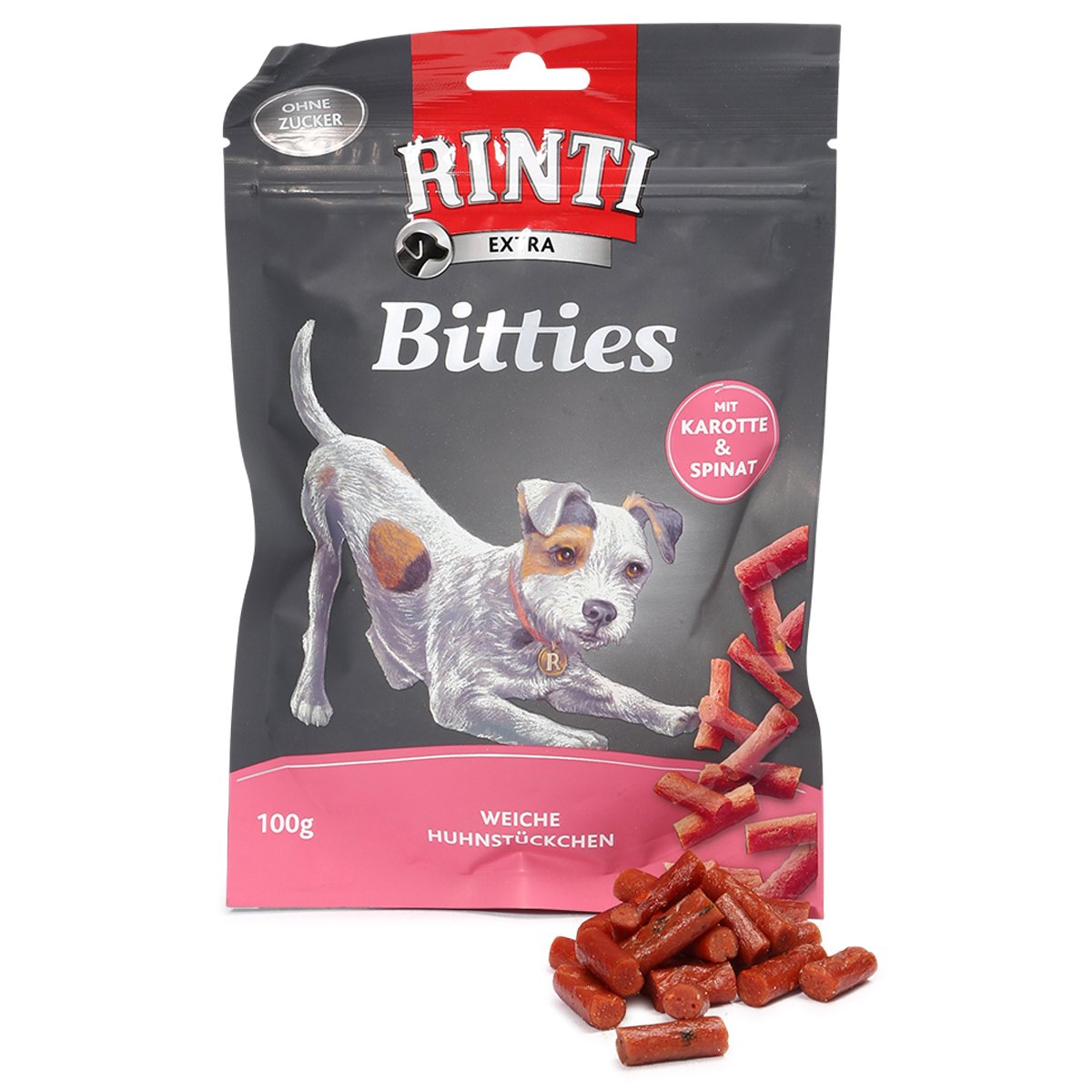 Rinti Extra Bitties mit Karotten und Spinat 6x100g