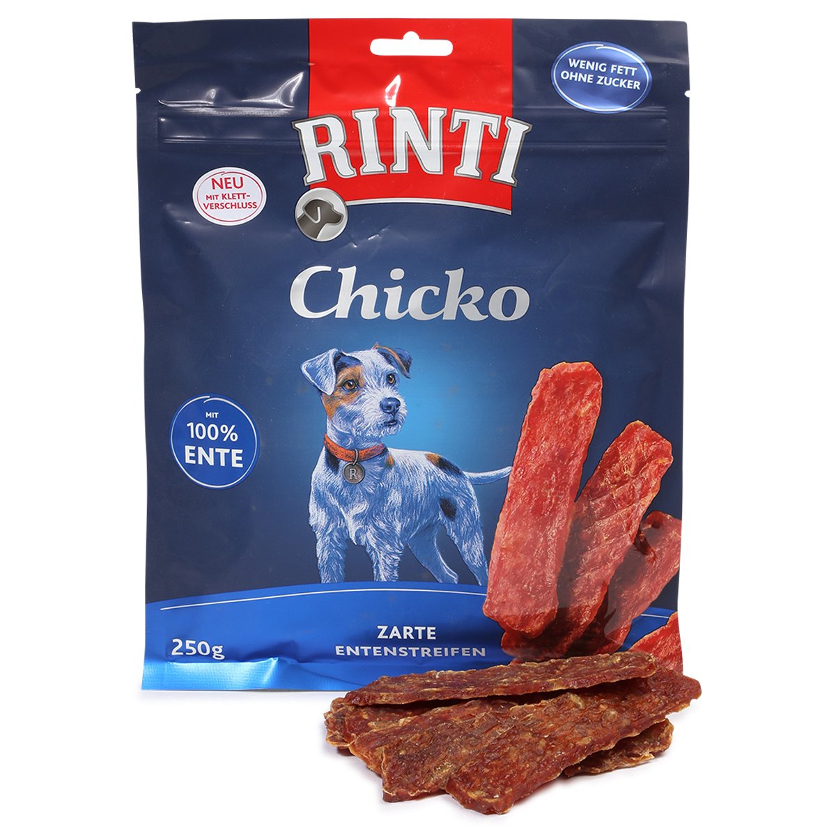 Rinti Hundesnack Extra Chicko Ente 100% Fleisch 250g
