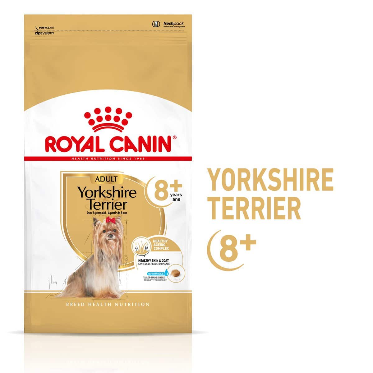 ROYAL CANIN Yorkshire Terrier 8+ Trockenfutter für ältere Hunde 1