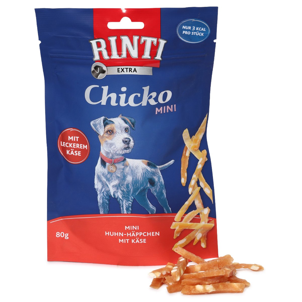 Rinti Extra Chicko Mini Huhn-Häppchen mit Käse 80g