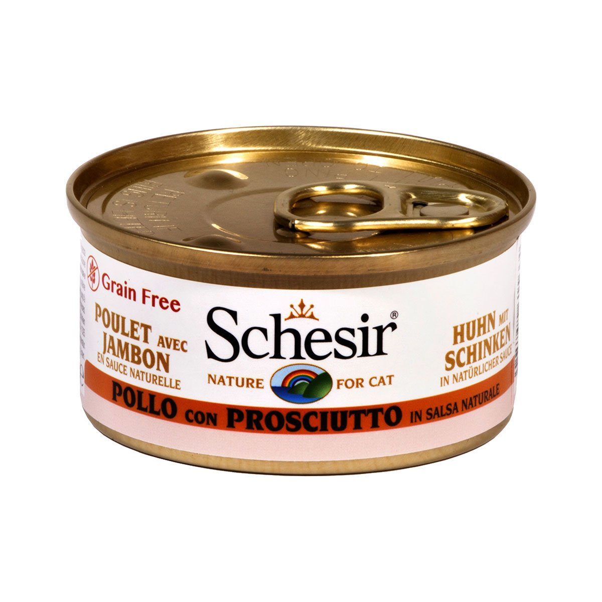 Schesir Natural Sauce Huhn & Schinken 24x70g
