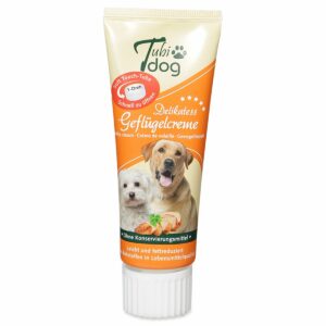 Hansepet Tubidog Hundesnack Geflügelcreme 6x75g