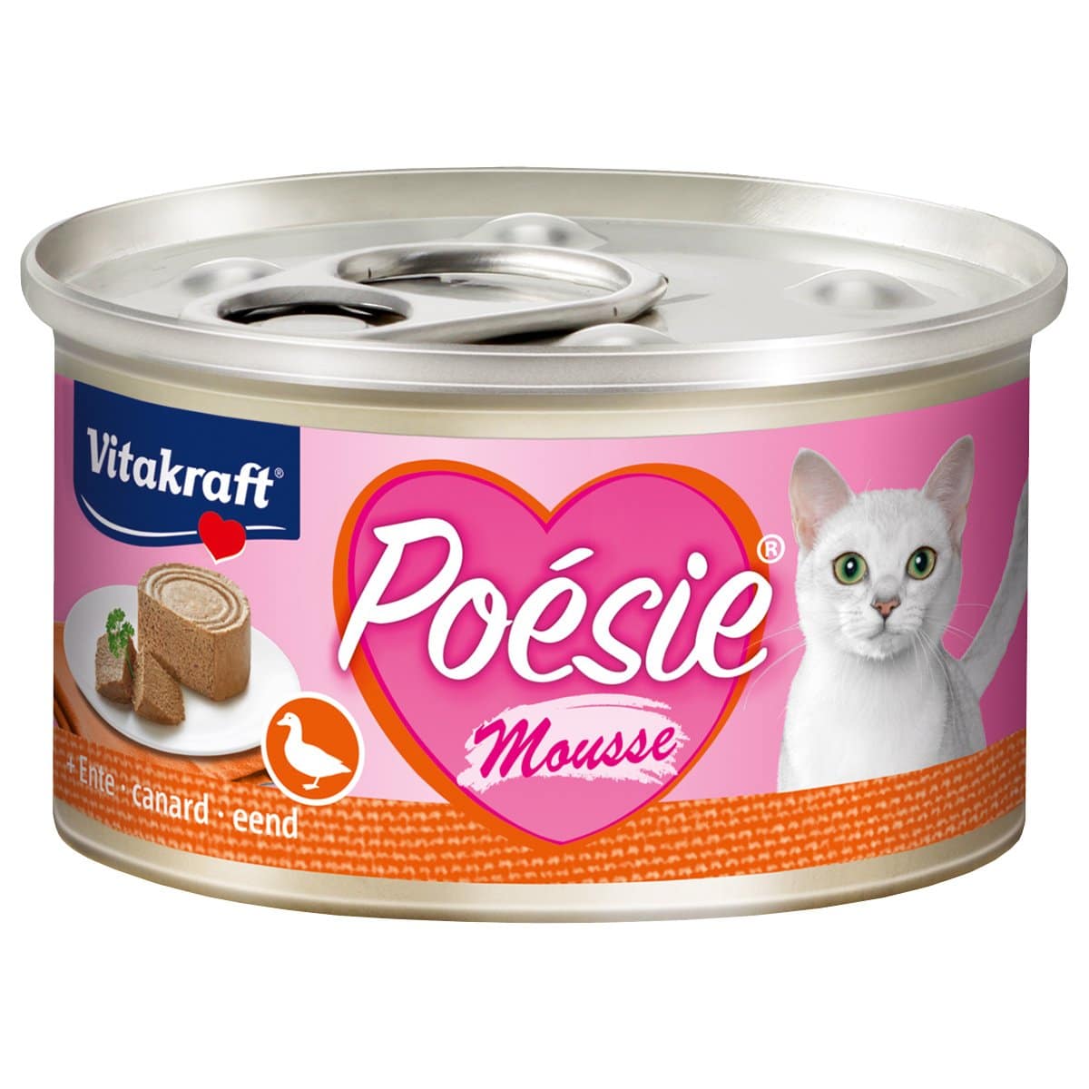 Vitakraft Katzenfutter Poésie Mousse Ente 48x85g