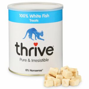 thrive 100% Weißer Fisch Katzensnack MaxiTube 110g