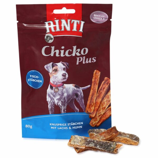 RINTI Extra Chicko Plus Fischstäbchen mit Lachs & Huhn 6x80g