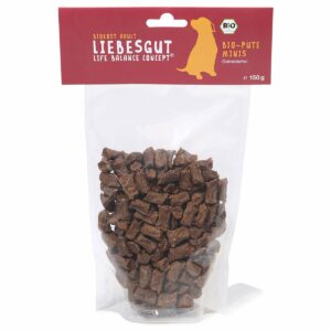 Liebesgut Bio Hund Puten Minis 150g 2x150g