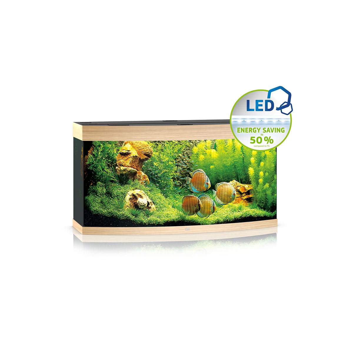 Juwel Komplett-Aquarium Vision 260 LED ohne Unterschrank helles holz