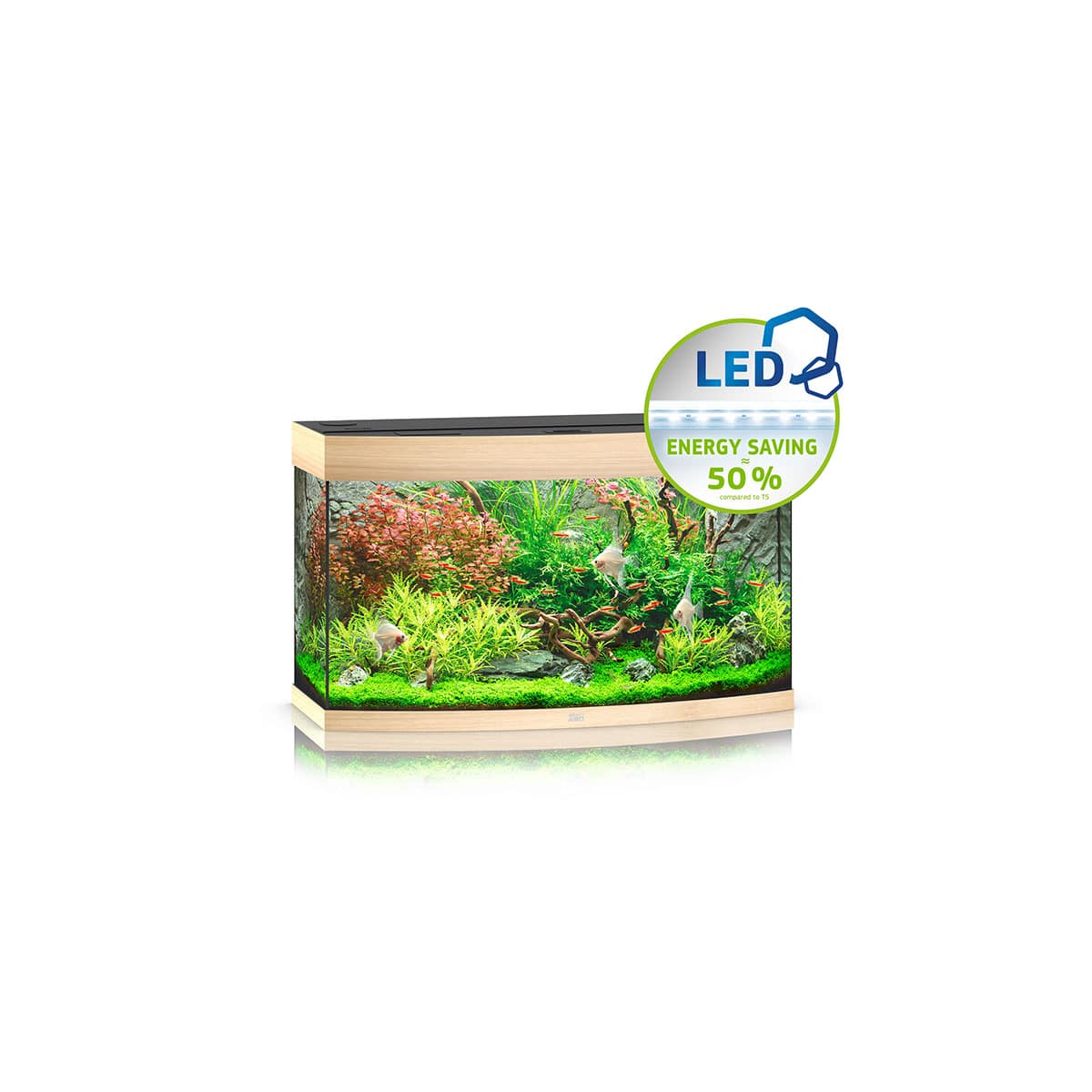 Juwel Komplett-Aquarium Vision 180 LED ohne Unterschrank helles holz