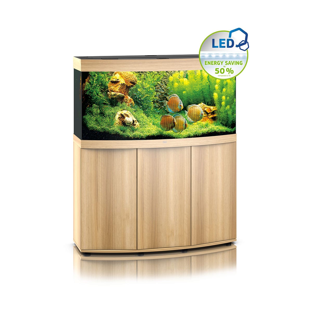 Juwel Aquarium Vision 260 LED mit Unterschrank SBX helles holz