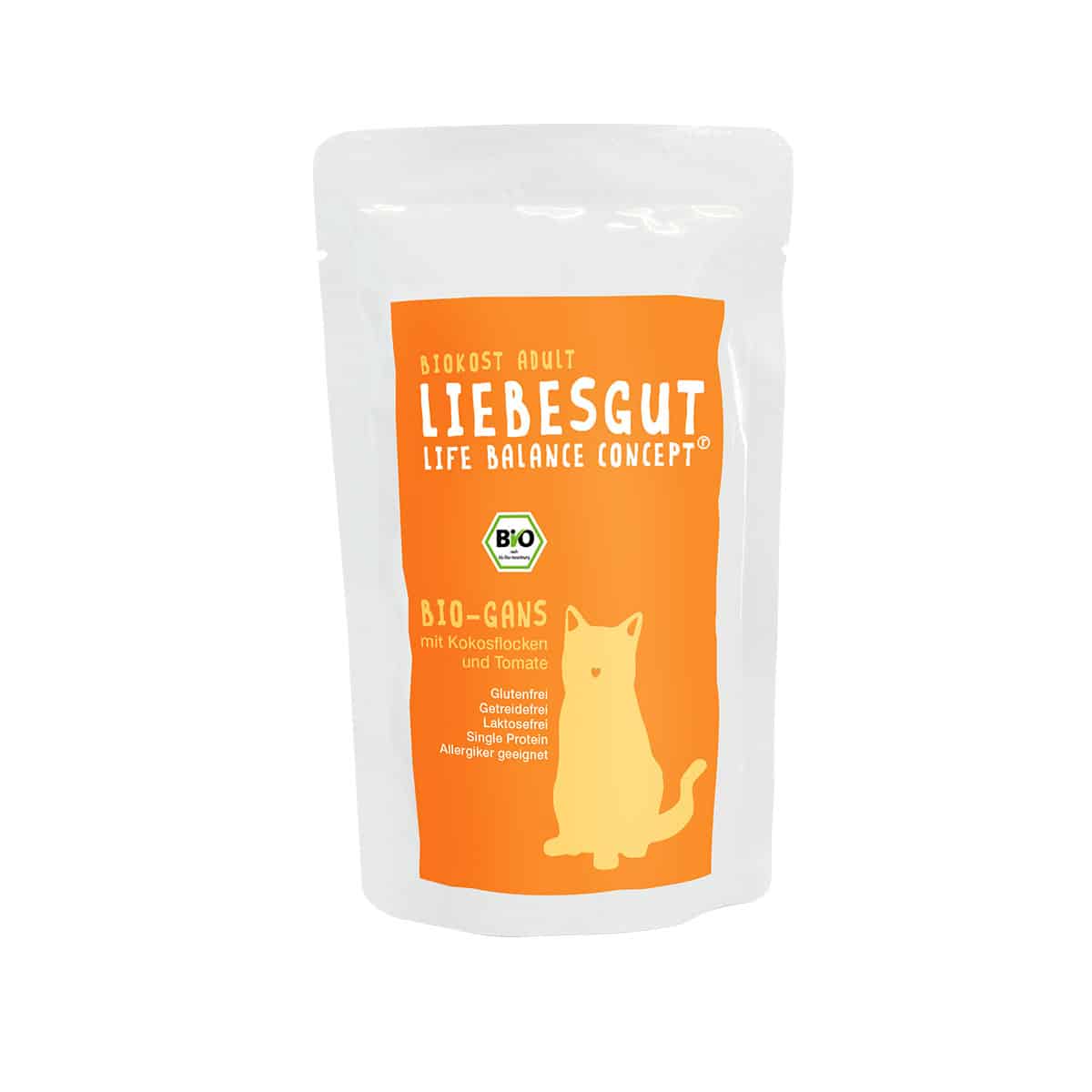 Liebesgut Biokost Adult Katze mit Gans