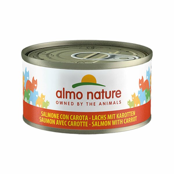 Almo Nature Cat Megapack Lachs mit Karrotte 24x70g