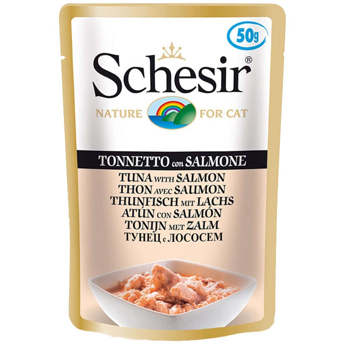 Schesir Cat Thunfisch mit Lachs 30x50g