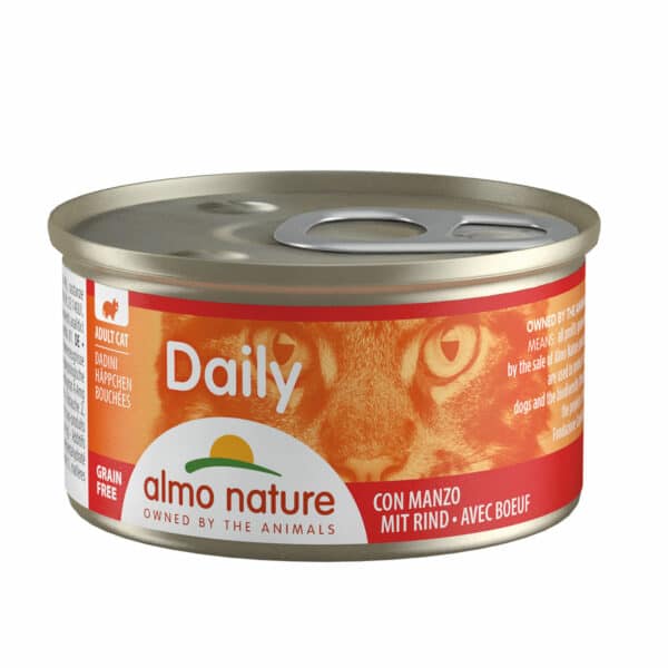 Almo Nature PFC Daily Menu Cat Häppchen mit Rind 24x85g