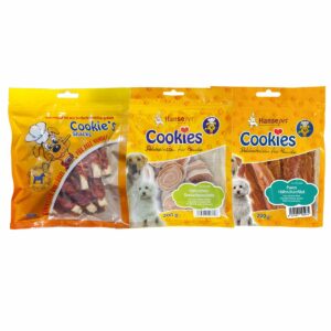 Hansepet Hundesnack Cookies Delikatess Probierpaket 6x200g