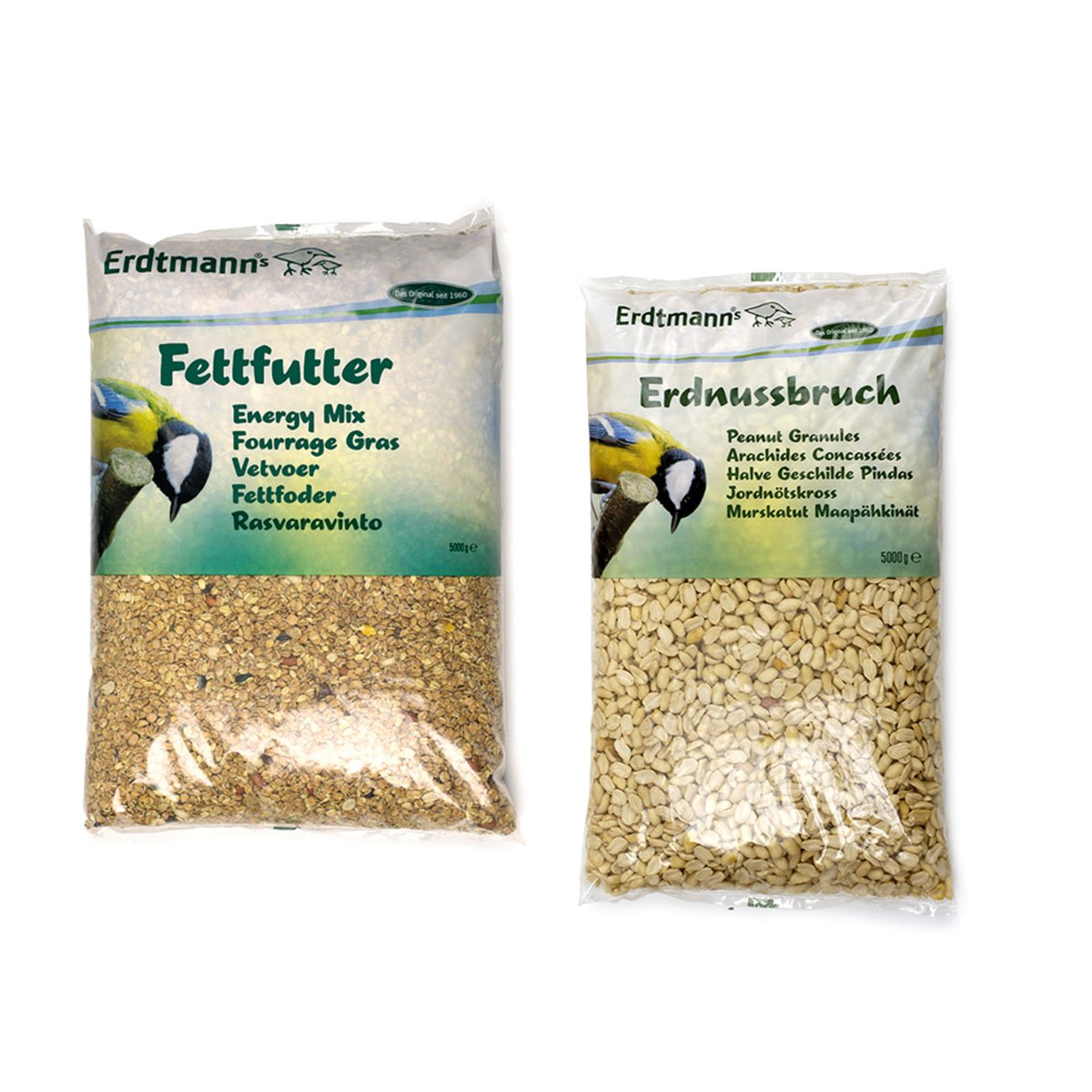 Erdtmann´s Fettfutter 5kg + energiereicher Erdnussbruch 5kg