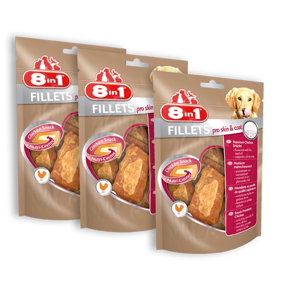 8in1 Fillets pro Skin & Coat 3 x Größe S