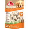 8in1 Delights Kauknochen Huhn im Beutel XS 21 Stück