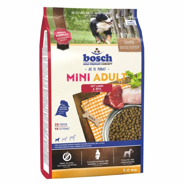 Bosch Hundefutter Mini Adult Lamm & Reis 3kg