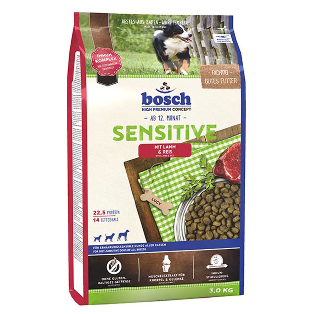Bosch Hundefutter Sensitive Lamm & Reis 3kg