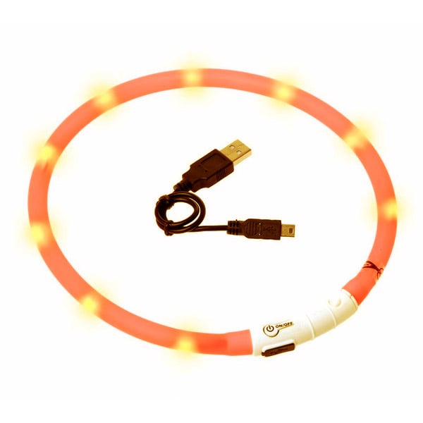 Karlie Visio Light LED Leuchthalsband orange