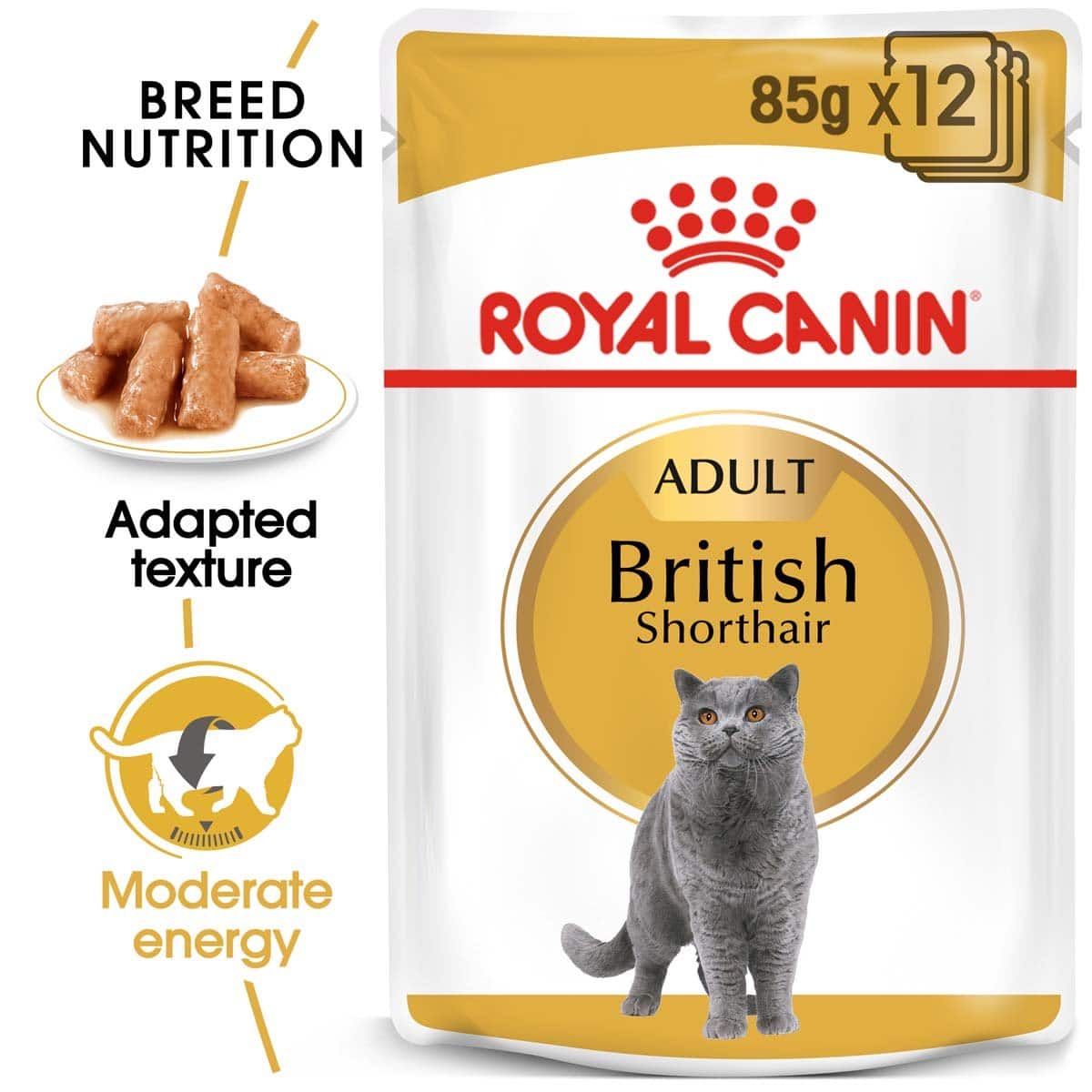 ROYAL CANIN British Shorthair Adult Katzenfutter nass für Britisch Kurzhaar 48x85g