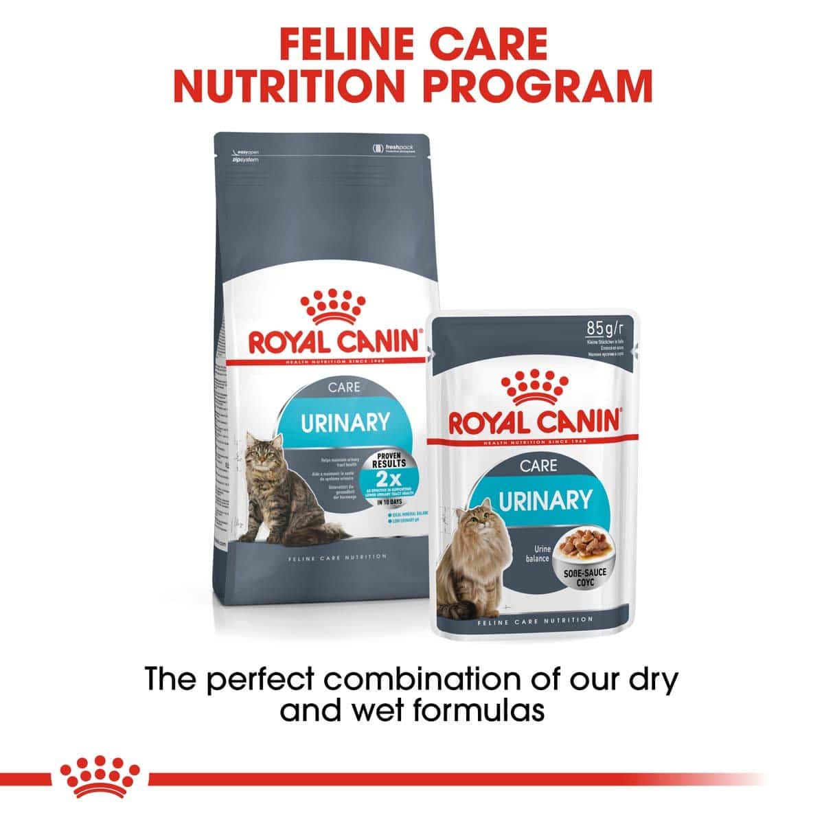 ROYAL CANIN URINARY CARE Trockenfutter 2kg + Nassfutter 12x85g