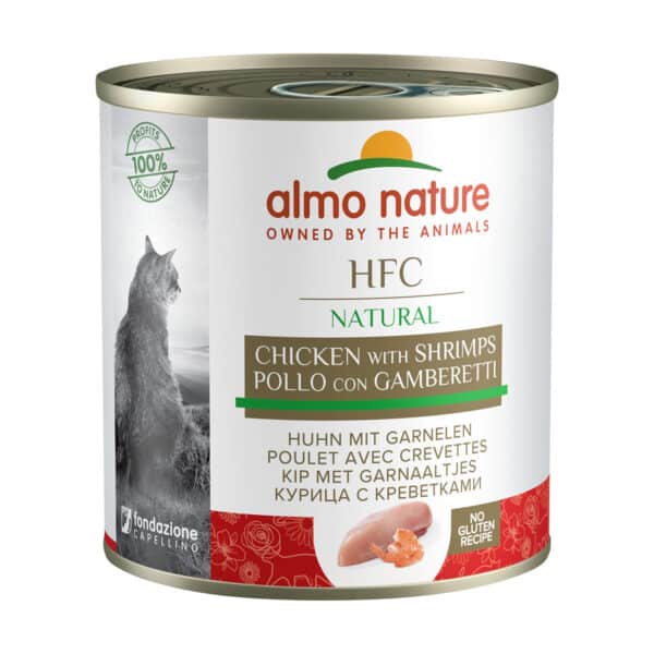 Almo Nature Classic Cat 12x280g Huhn & Garnelen