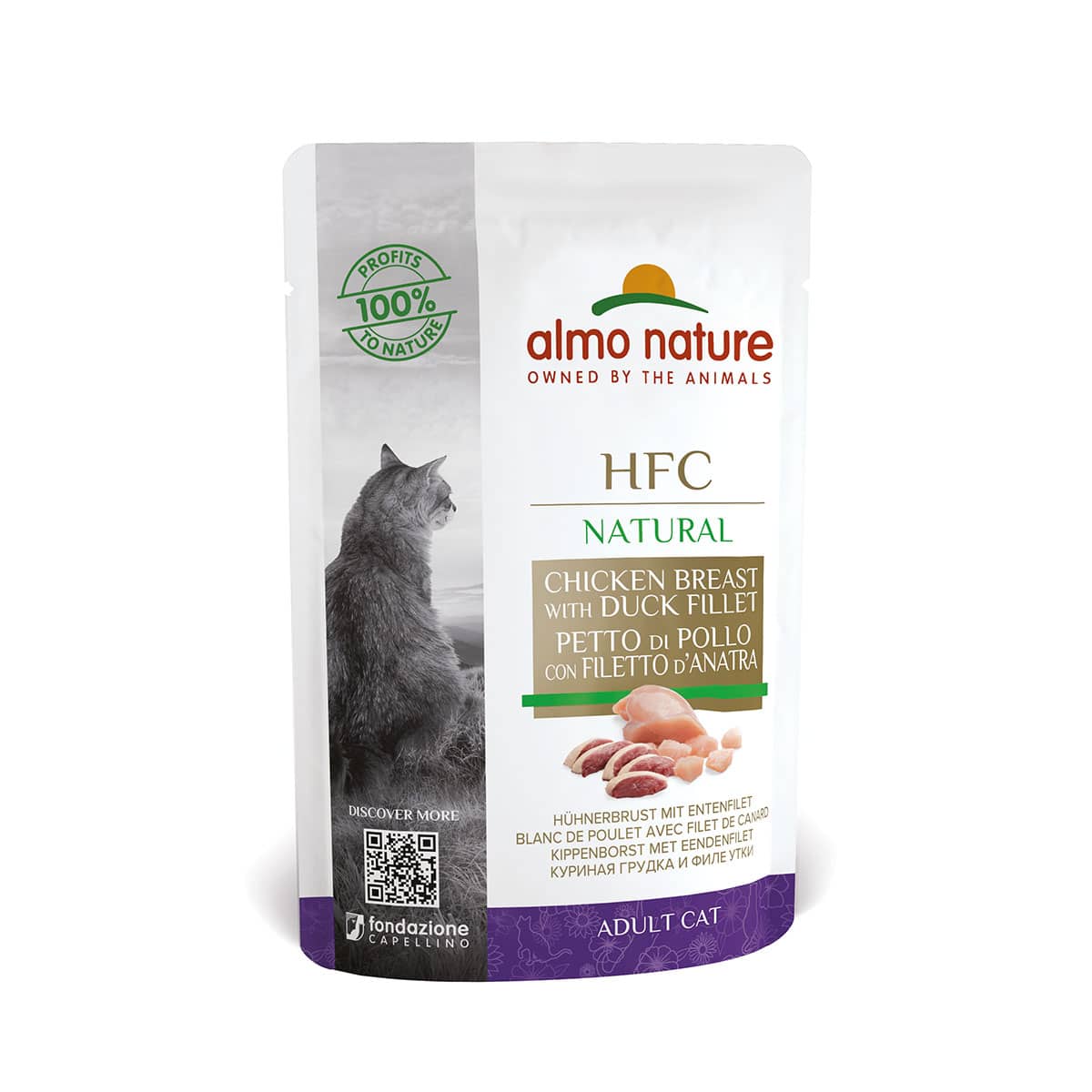 Almo Nature HFC Natural Hühnerbrust mit Entenfilet 24x55g