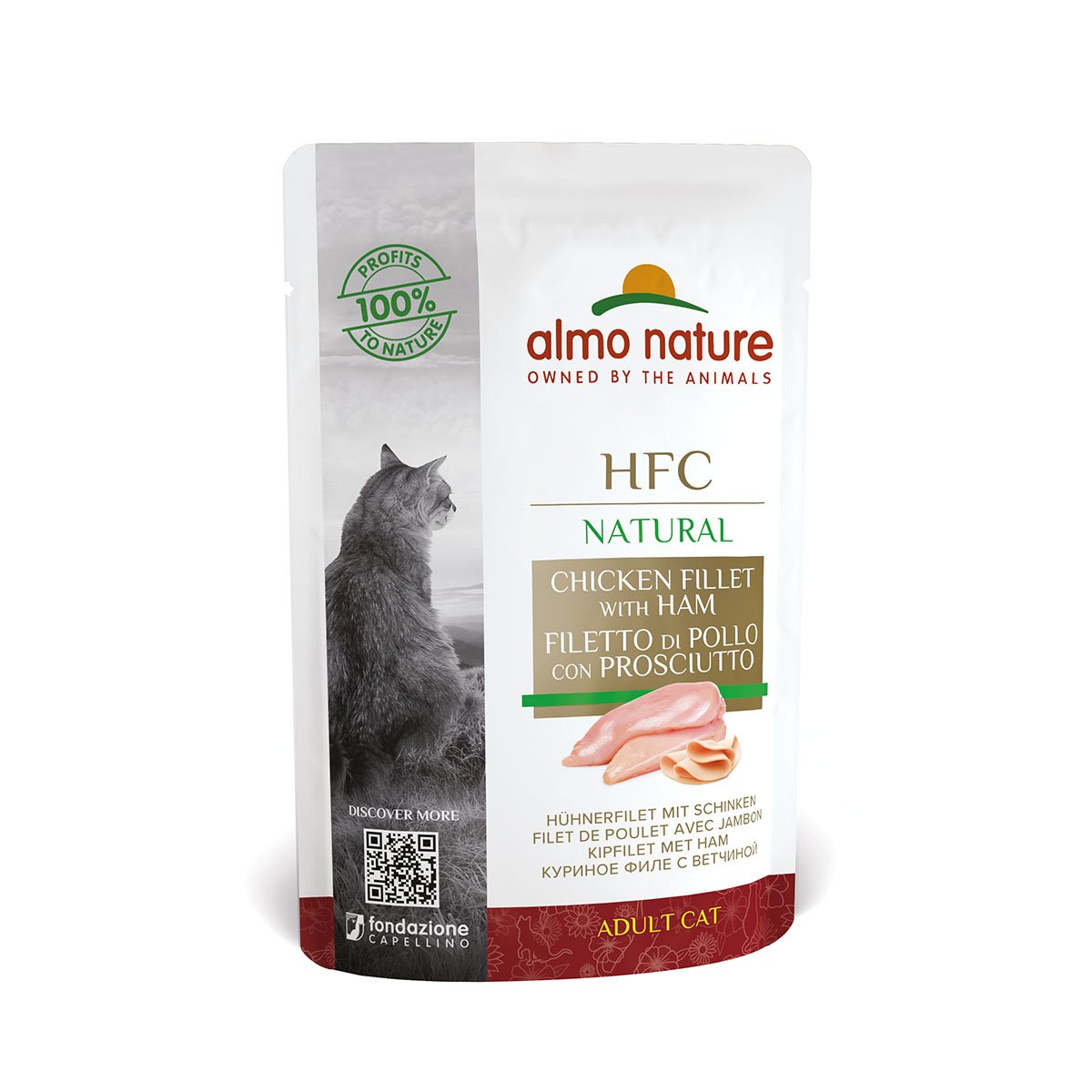 Almo Nature HFC Natural Hühnerfilet mit Schinken 24x55g