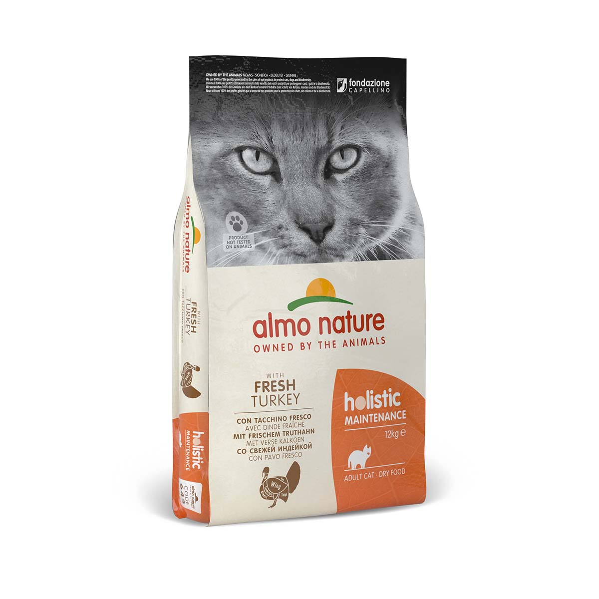 Almo Nature Holistic dry Cat mit Truthahn und Reis 12kg