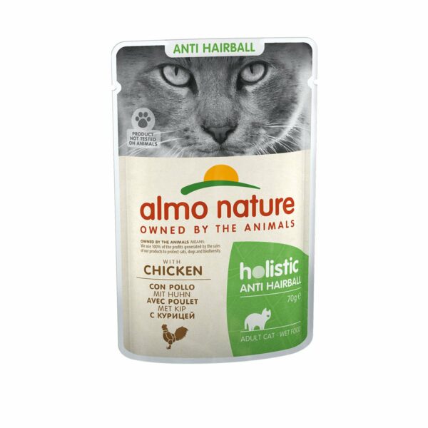 Almo Nature Holistic Anti Hairball mit Huhn 30x70g