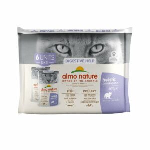 Almo Nature Holistic Digestive Help Multipack mit Fisch&Geflügel 6x70g