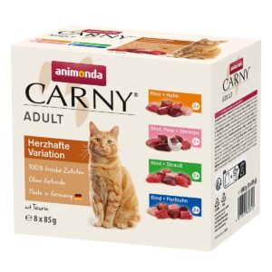 animonda Carny Adult Herzhafte Variante Mixpaket 16x85g