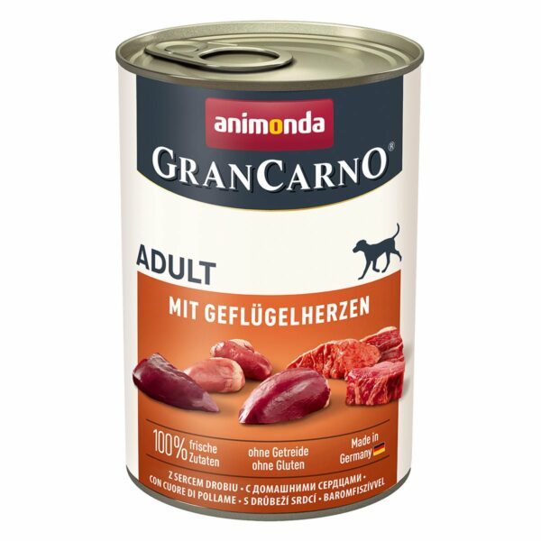 animonda GranCarno Adult Geflügelherz 6x400g