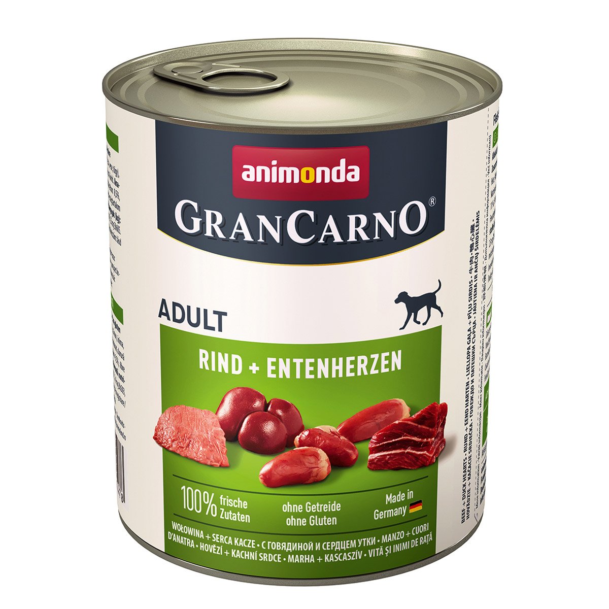 animonda GranCarno Rind und Entenherz 24x800g