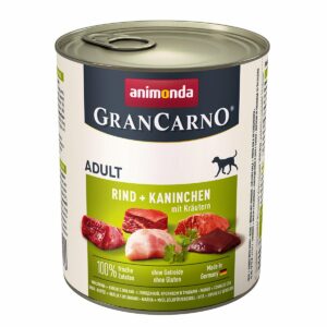 animonda GranCarno Rind und Kaninchen mit Kräutern 6x800g