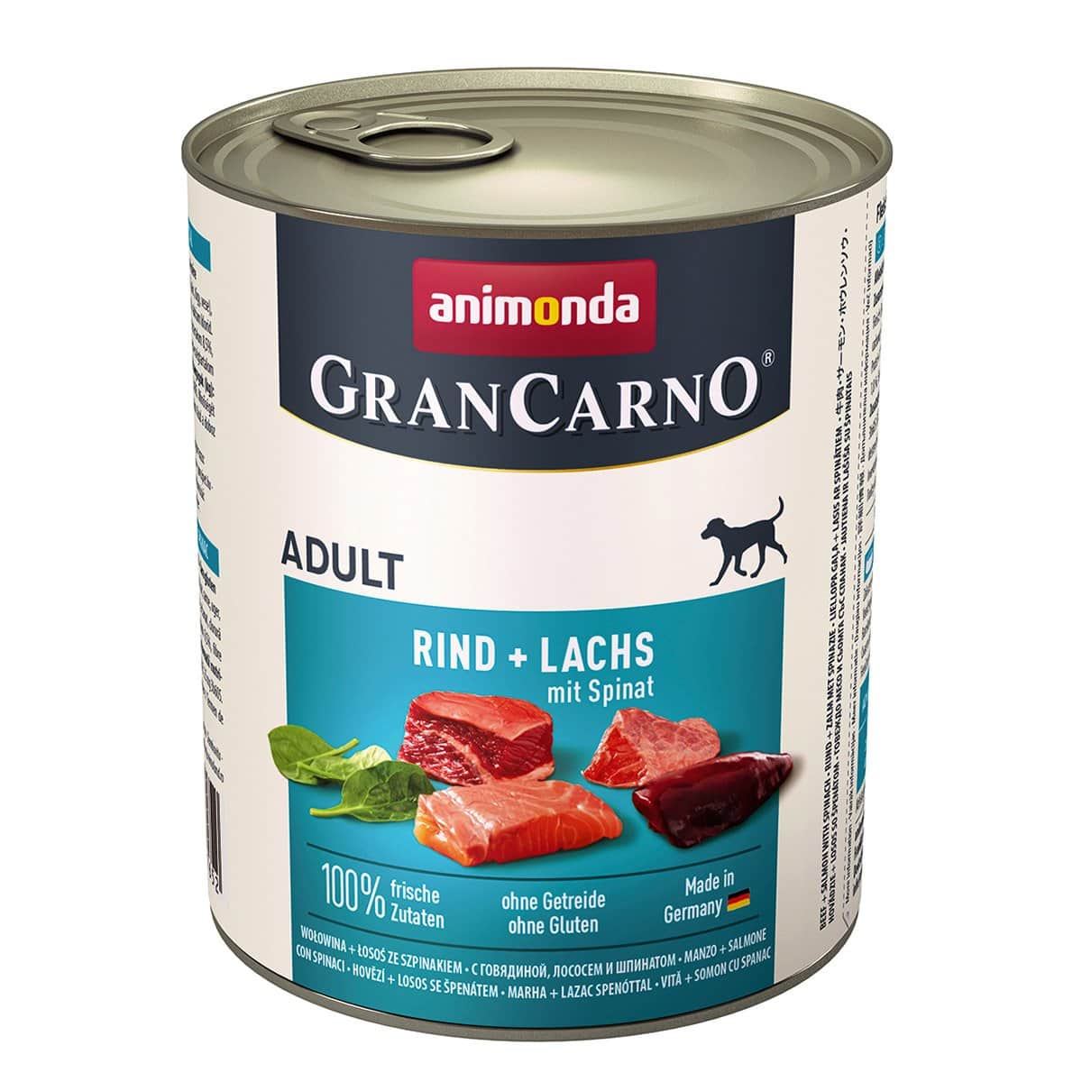 animonda GranCarno Rind und Lachs mit Spinat 24x800g