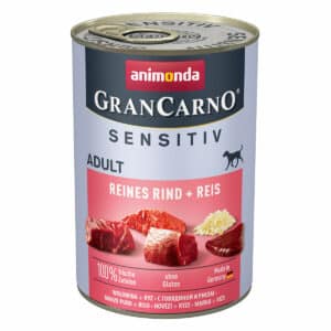 animonda GranCarno Adult Sensitiv Reines Rind + Reis 6x400g