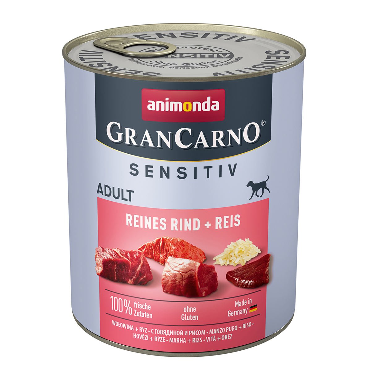 animonda GranCarno Adult Sensitiv Reines Rind + Reis 6x800g