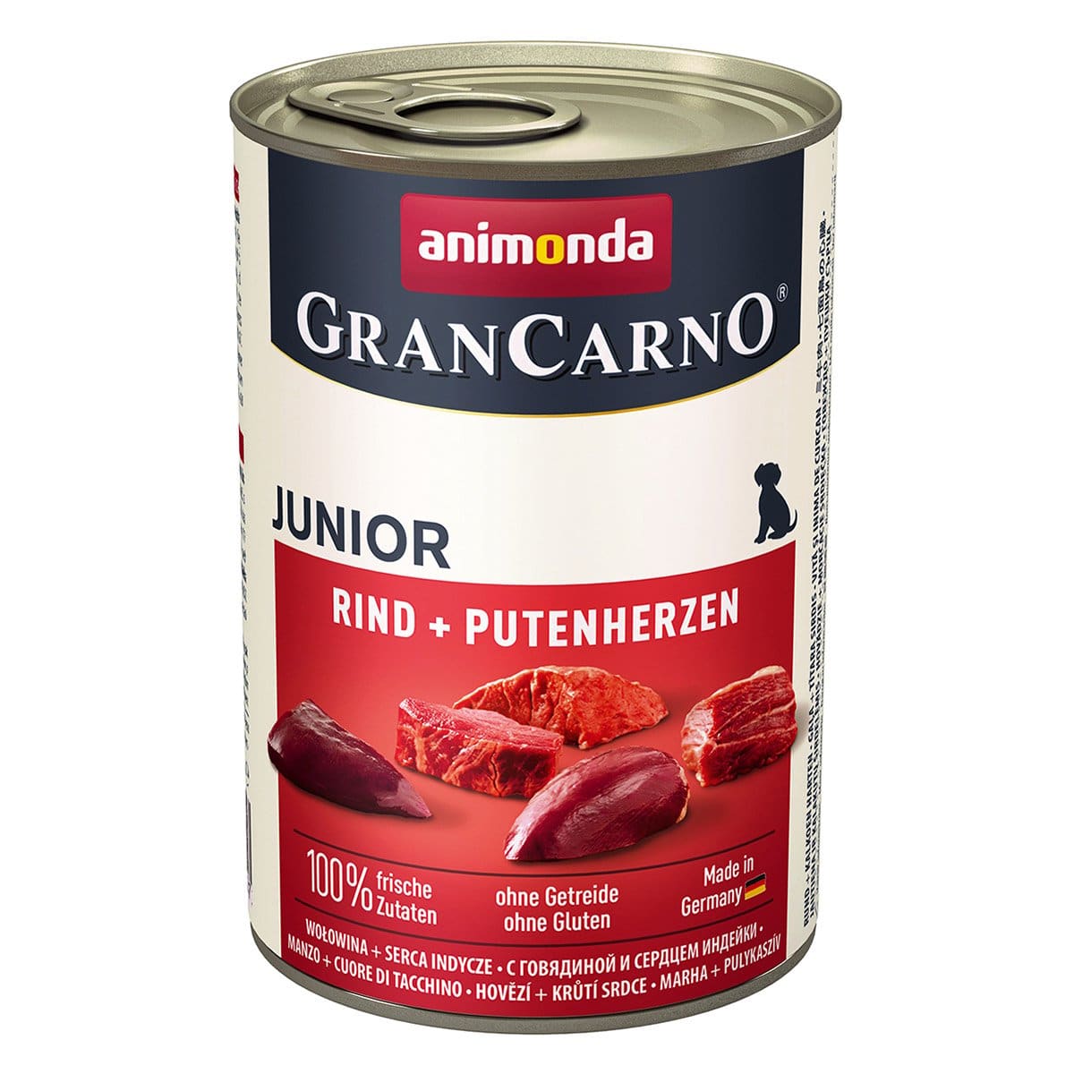 animonda GranCarno Junior Rind und Putenherz 24x400g