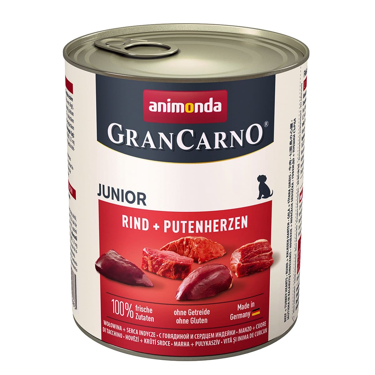 animonda GranCarno Junior Rind und Putenherz 6x800g