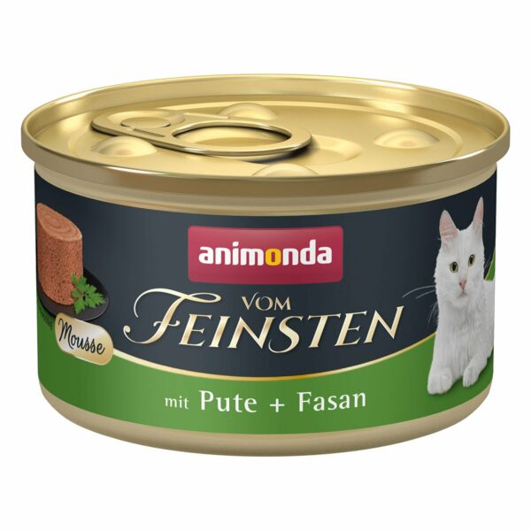 animonda vom Feinsten Mousse mit Pute + Fasan 24x85g