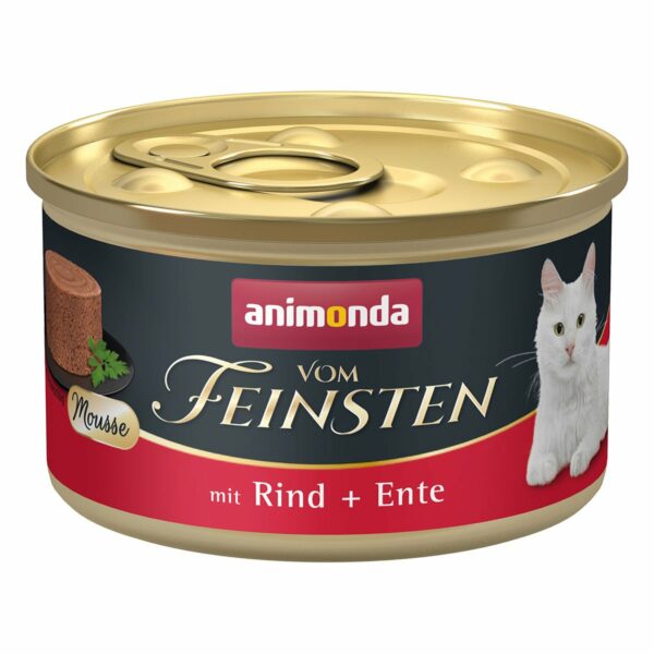 animonda vom Feinsten Mousse mit Rind + Ente 24x85g