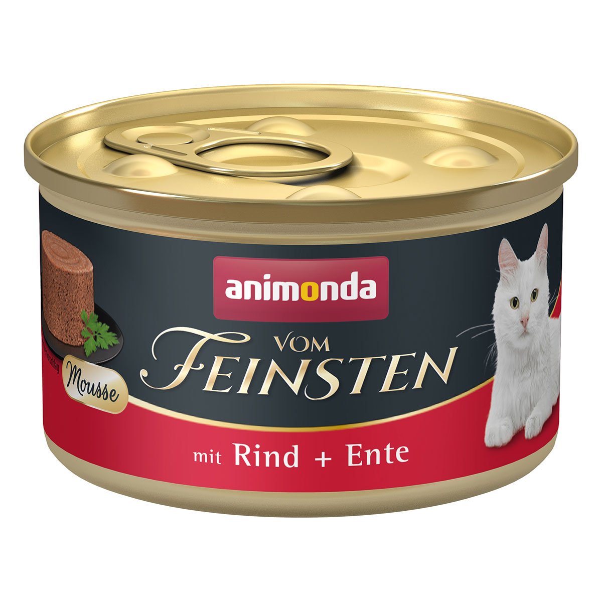 animonda vom Feinsten Mousse mit Rind + Ente 24x85g