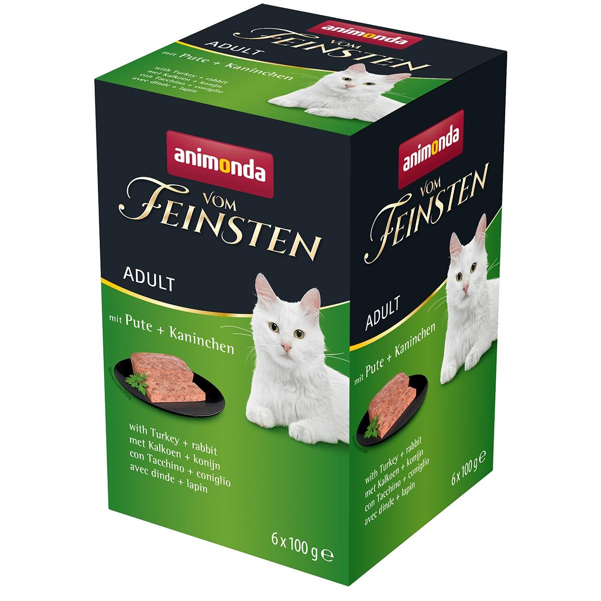 animonda vom Feinsten Adult Pute + Kaninchen 6x100g