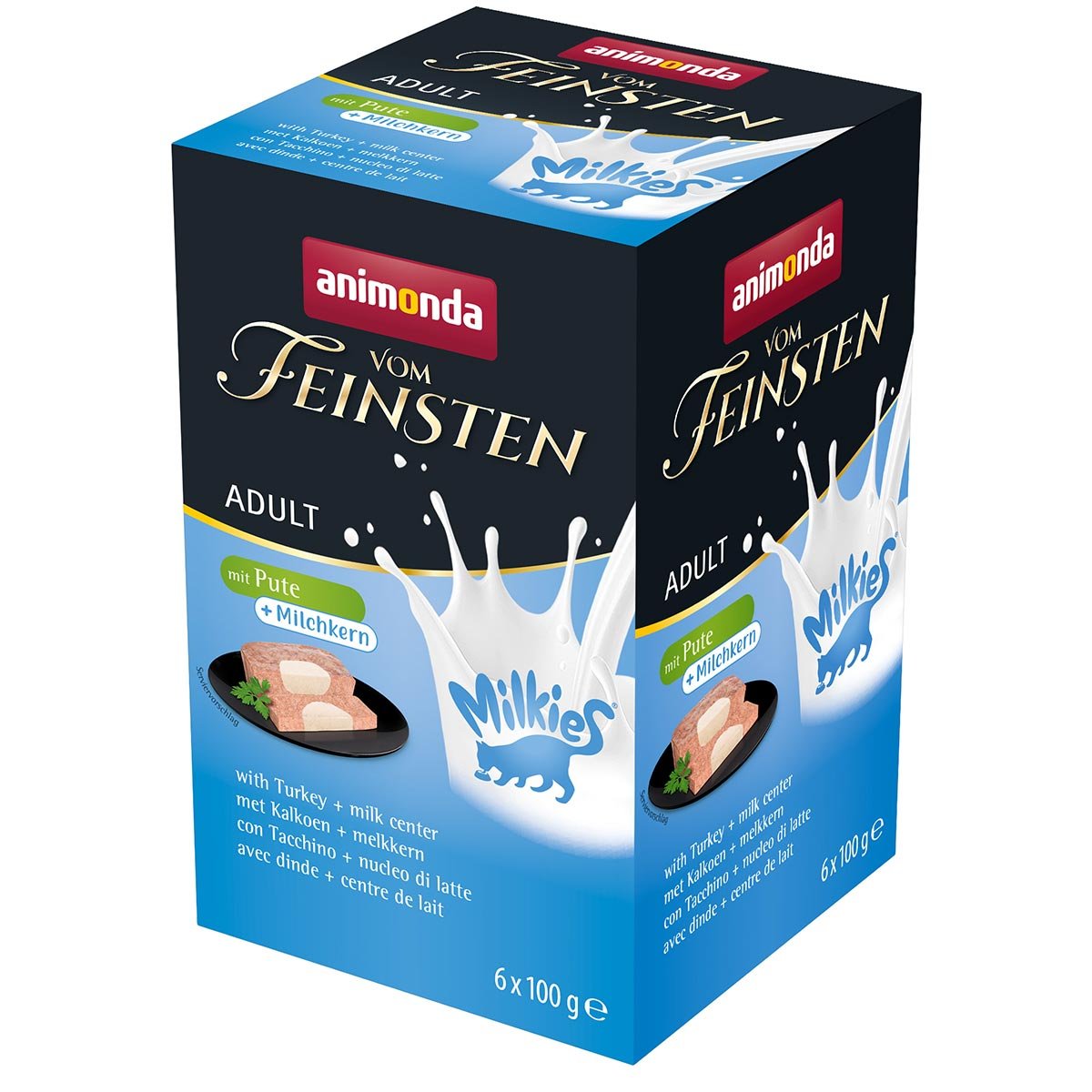 animonda vom Feinsten Adult mit Pute + Milchkern 6x100g