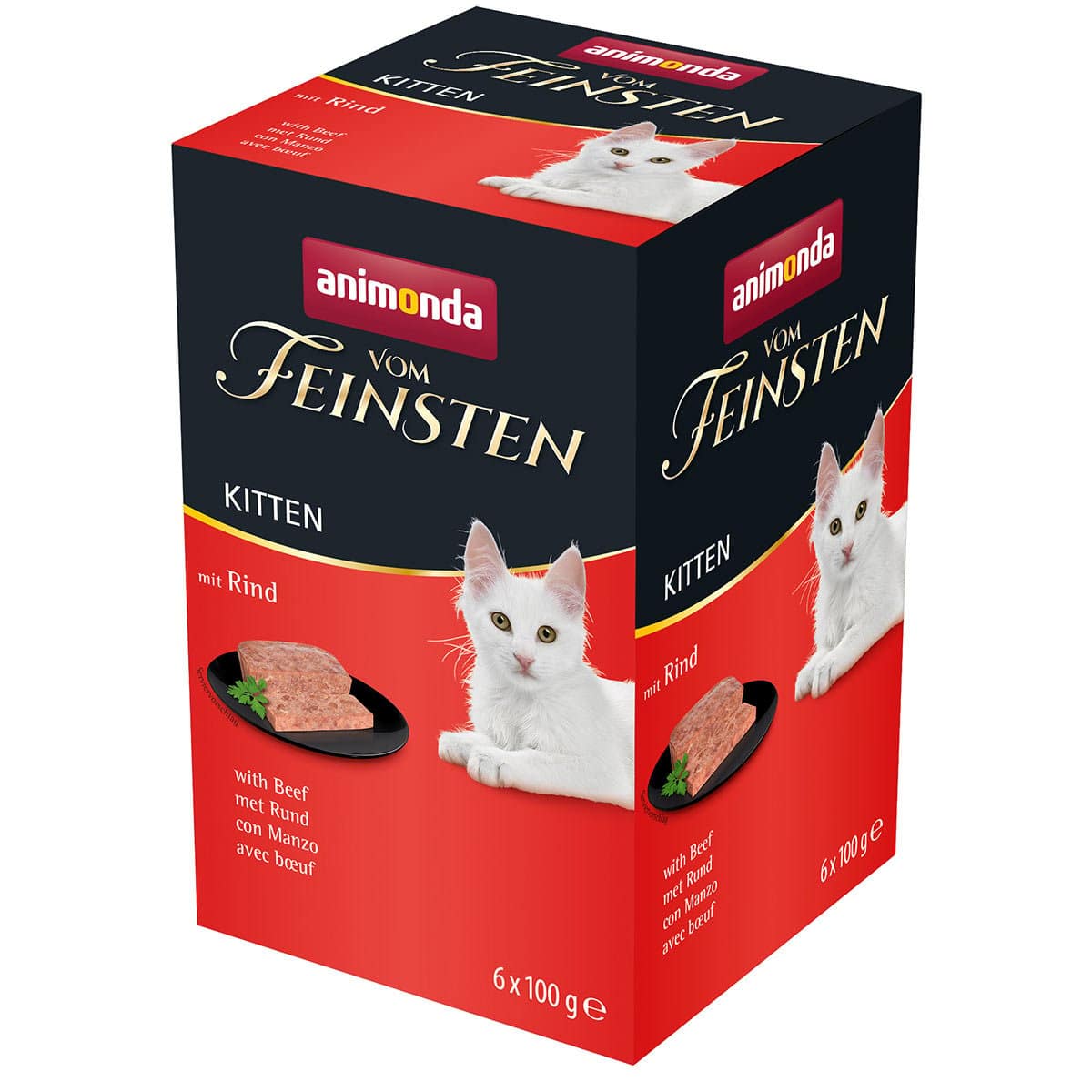 animonda vom Feinsten Kitten mit Rind 6x100g